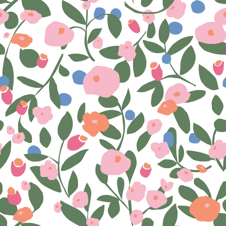 Kensington Peel & Stick Floral Roll