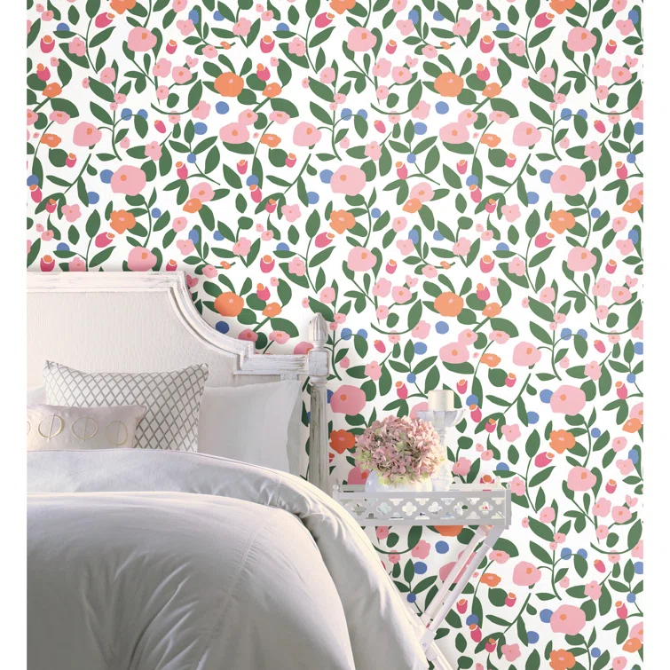 Kensington Peel & Stick Floral Roll