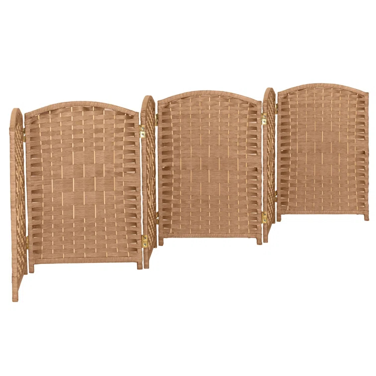 Red Barrel Studio® Short Diamond Weave Folding Screen
