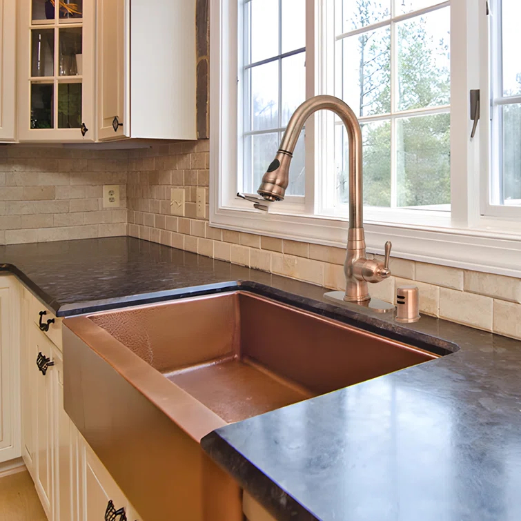 Pull Down Kitchen Faucet Single Handle Sink Faucet With Deck Plate