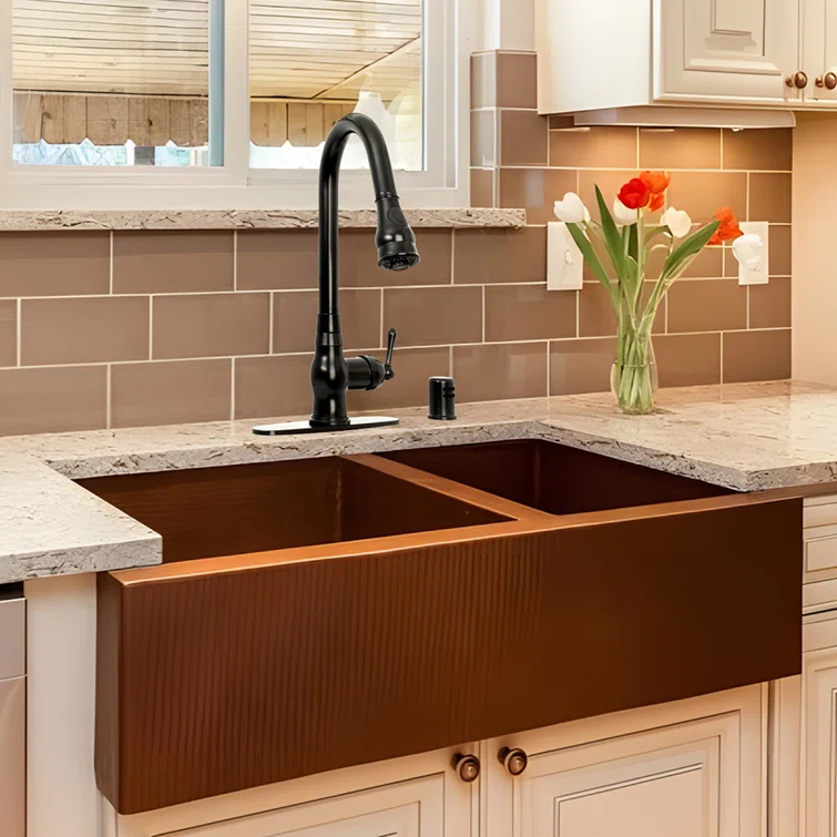 Pull Down Kitchen Faucet Single Handle Sink Faucet With Deck Plate