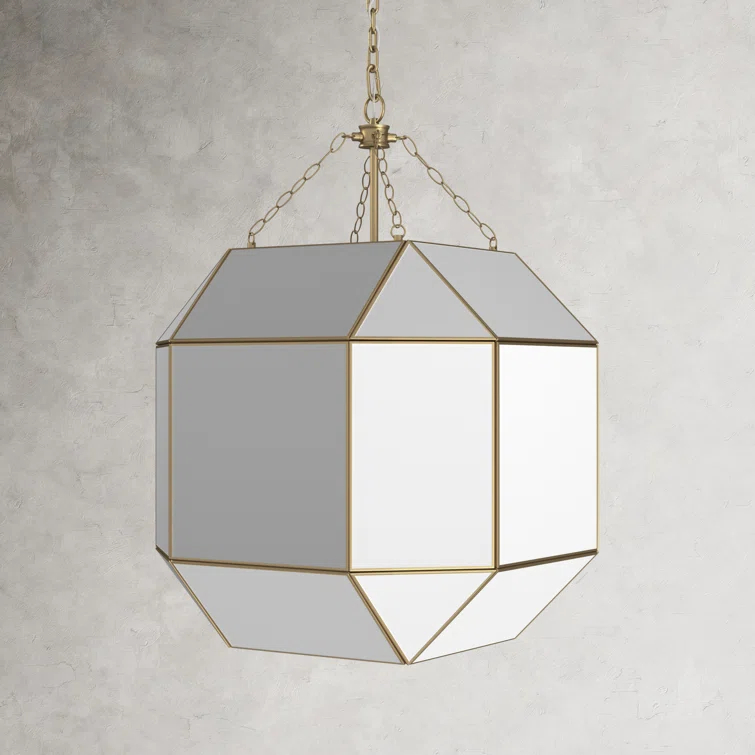 Reid 4 Light Glass Dimmable Pendant