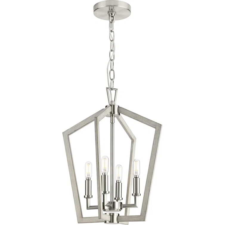 4 - Light Dimmable Square / Rectangle Chandelier