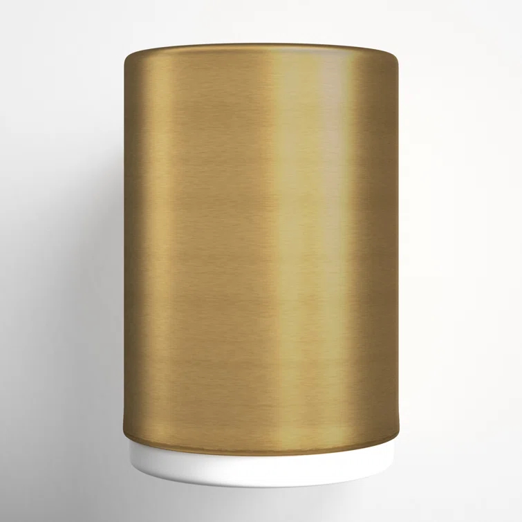 Fitzgerald Single Light Steel Dimmable Flush Mounted Sconce