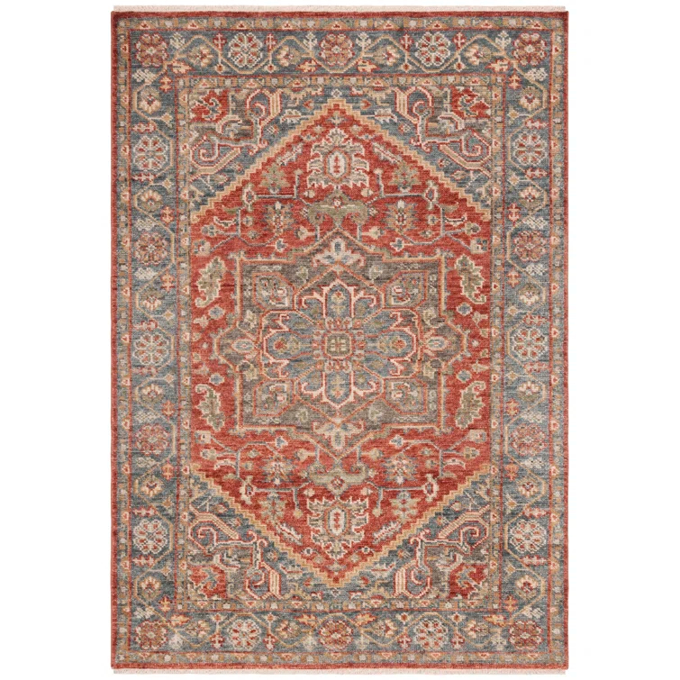 Samarkand 121 Area Rug In Red / Blue
