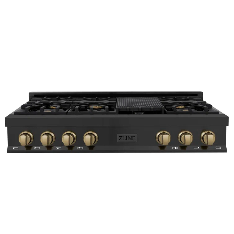 ZLINE Autograph 48 in. Legacy Gas Rangetop in Stainless Steel