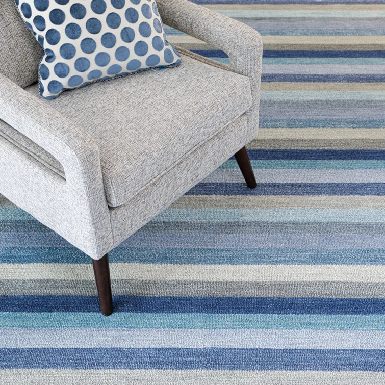 Jazzy Handmade Wool Blue/Indigo Rug