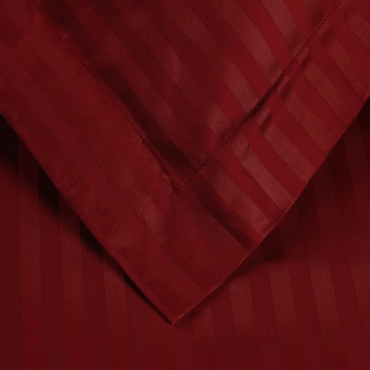 100% Egyptian-Quality Cotton Traditional Sateen Striped Luxor Treasures Duvet Cover Set