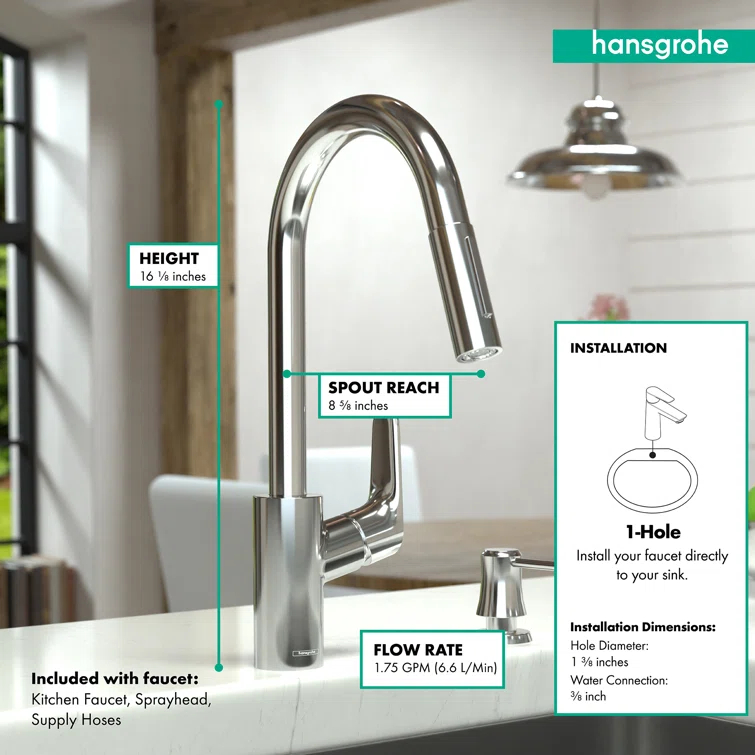 Focus Single Handle Kitchen Faucet