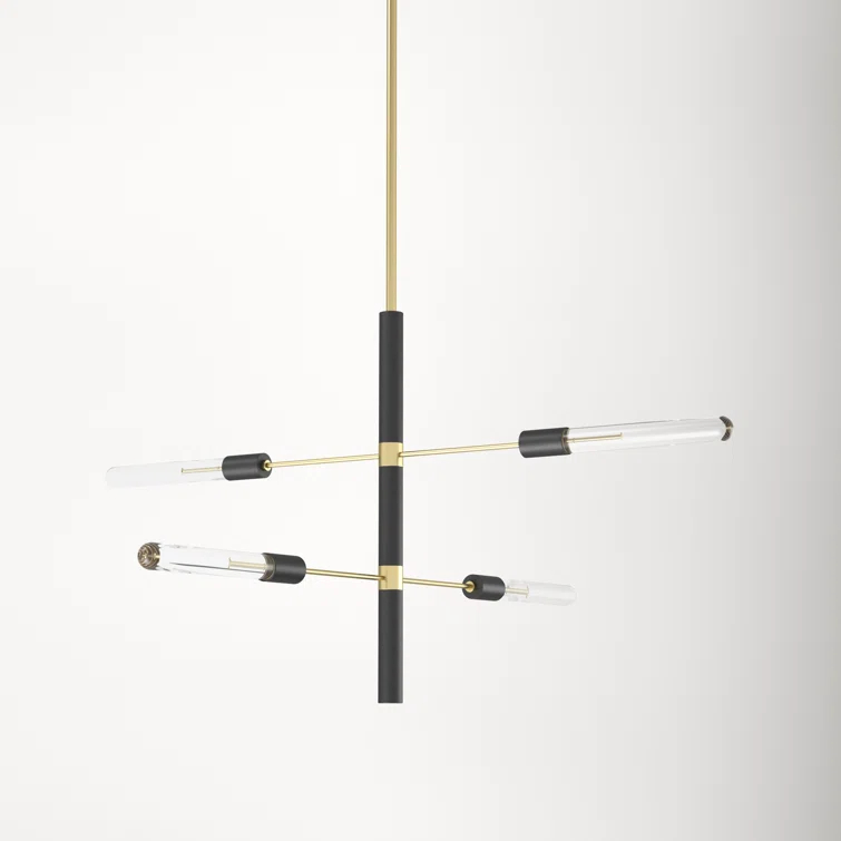 Christopher 4 - Light Dimmable Sputnik Modern Linear Chandelier