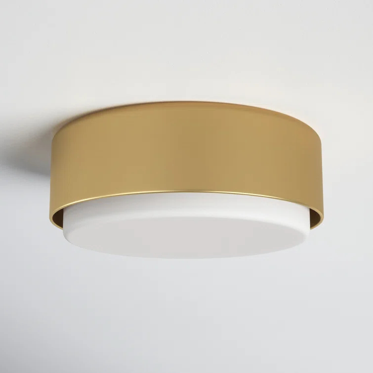 Fitzgerald 2 Light Glass Flush Mount