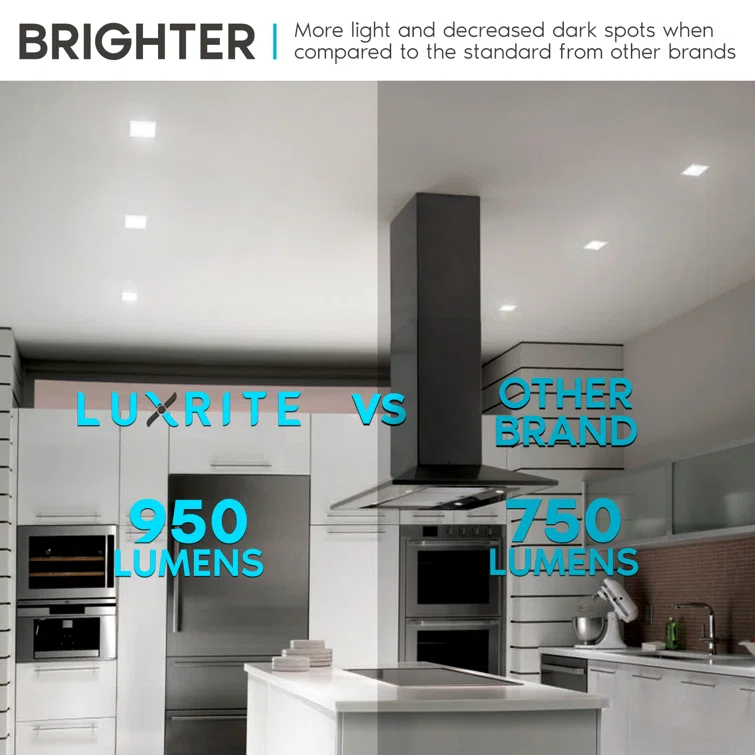 4" High Output Selectable CCT New Construction LED Retrofit Recessed Can Light