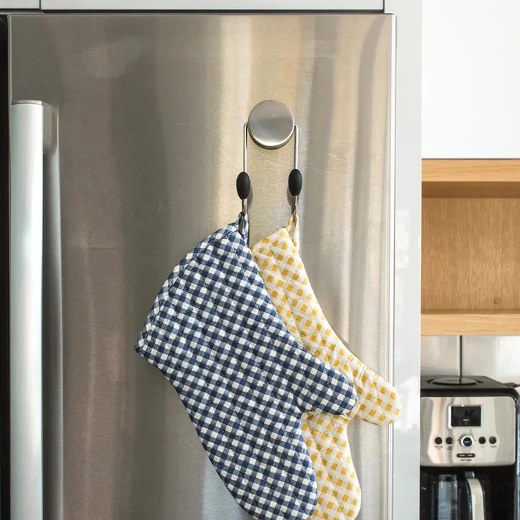 Stainless Steel Magnetic Wall Mounted Hook Rack