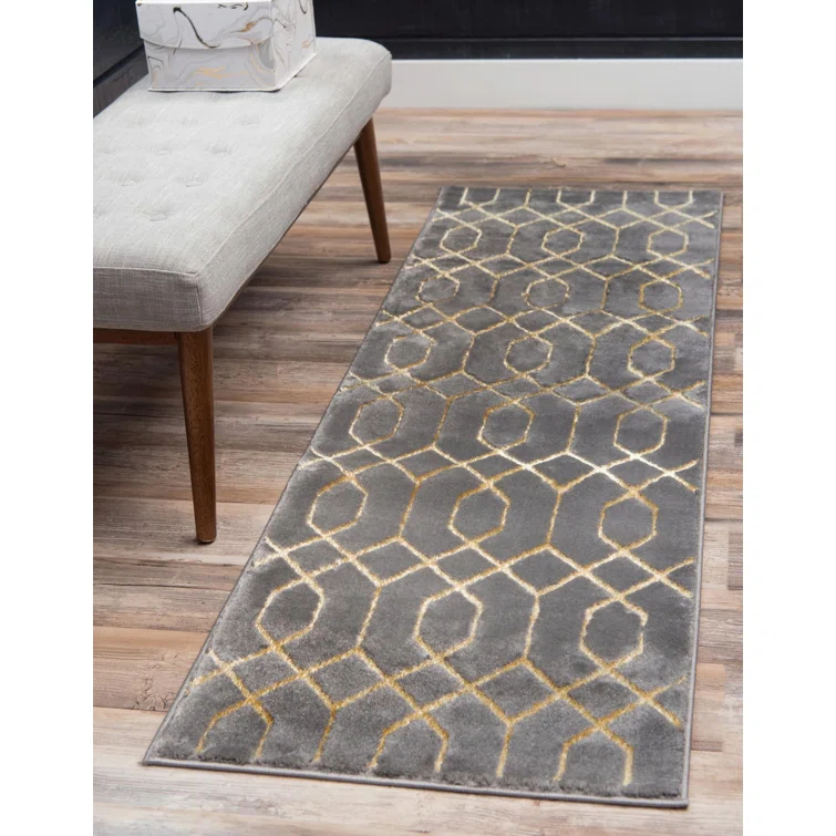 Glam Gray/Gold Area Rug
