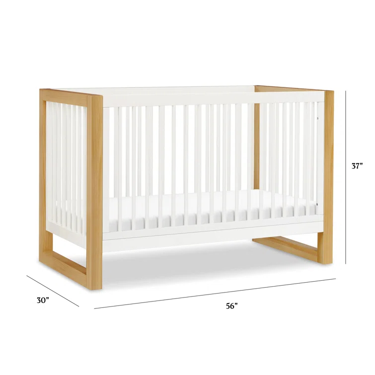Nantucket Greenguard Gold Certified 3 -in-1 Convertible Crib