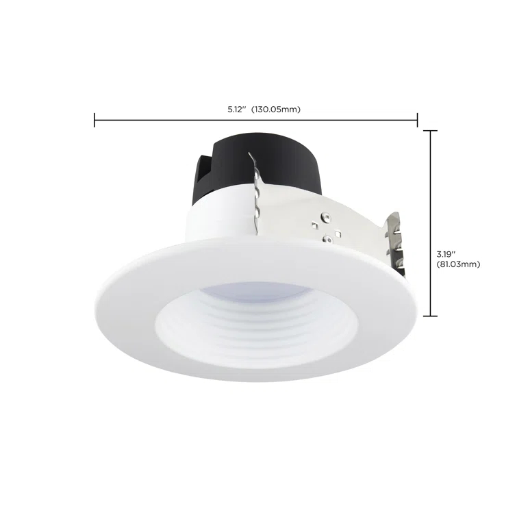 5.12'' Selectable Color Temperature Dimmable IC Rated LED Retrofit Recessed Lighting Kit