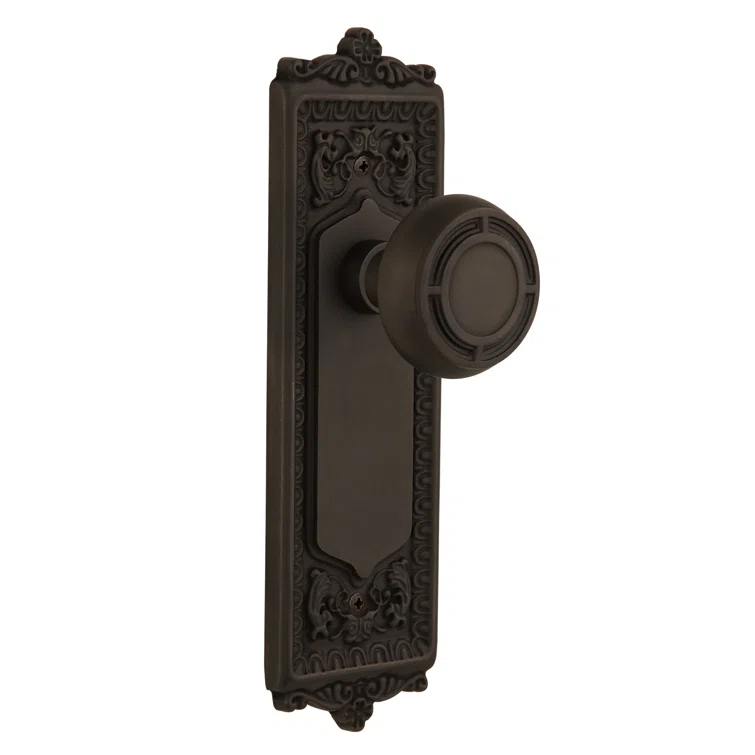 Egg & Dart Plate with Mission Door Knob