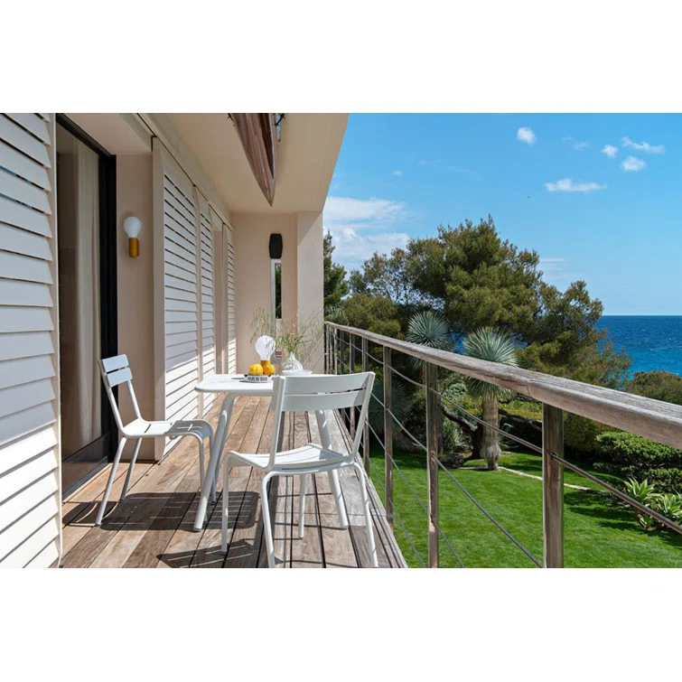 Luxembourg Aluminum Outdoor Stacking Dining Side Chair
