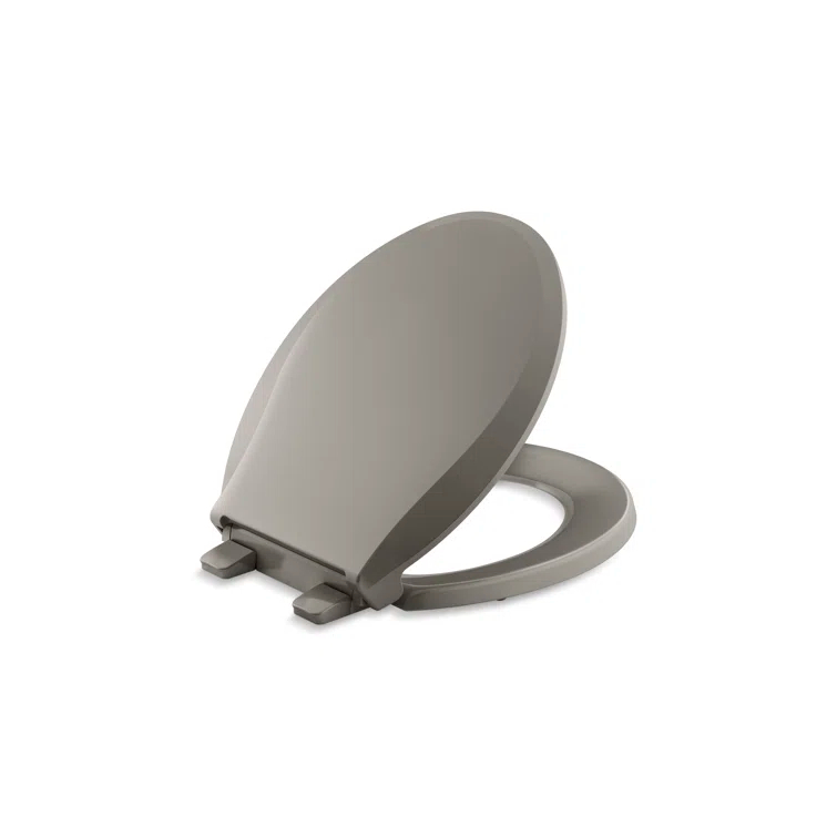 Cachet Round-Front Toilet Seat with Quiet-Close Lid and Seat and Grip-Tight Bumpers