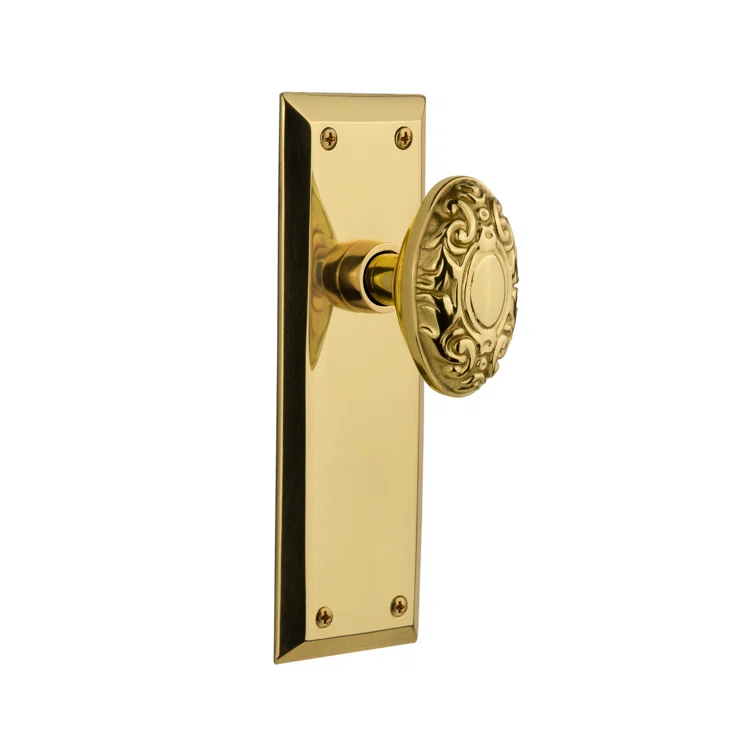 New York Plate with Victorian Door Knob