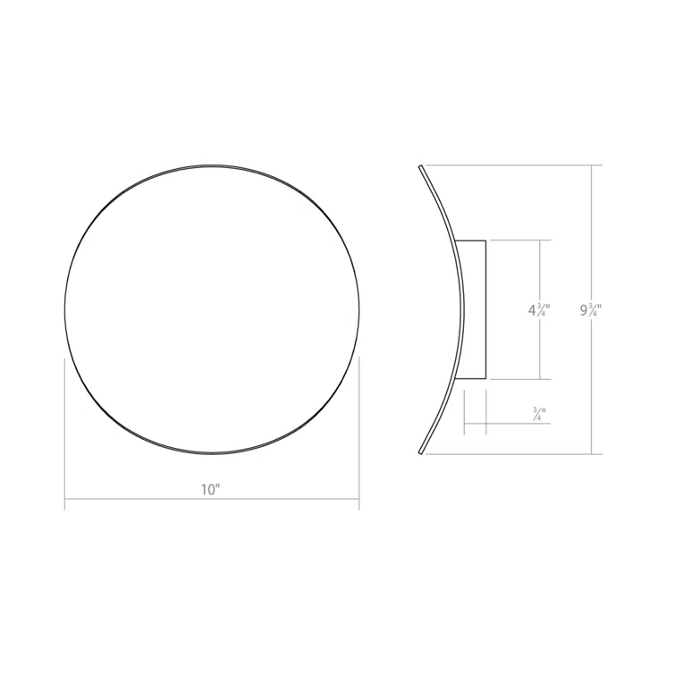 SONNEMAN Malibu Discs LED Flush Mounted Sconce
