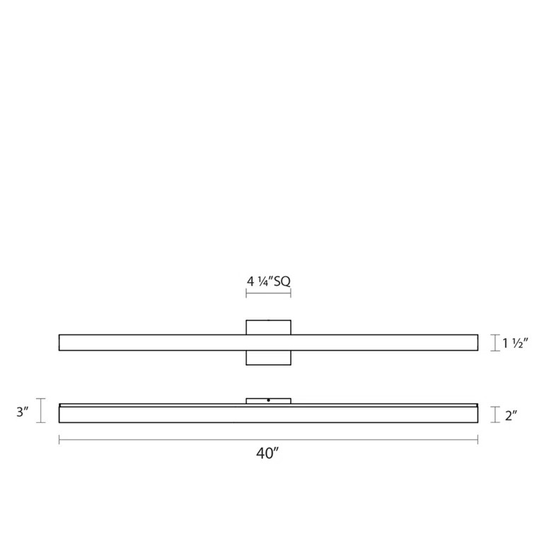 SQ-bar Dimmable LED Vanity Light
