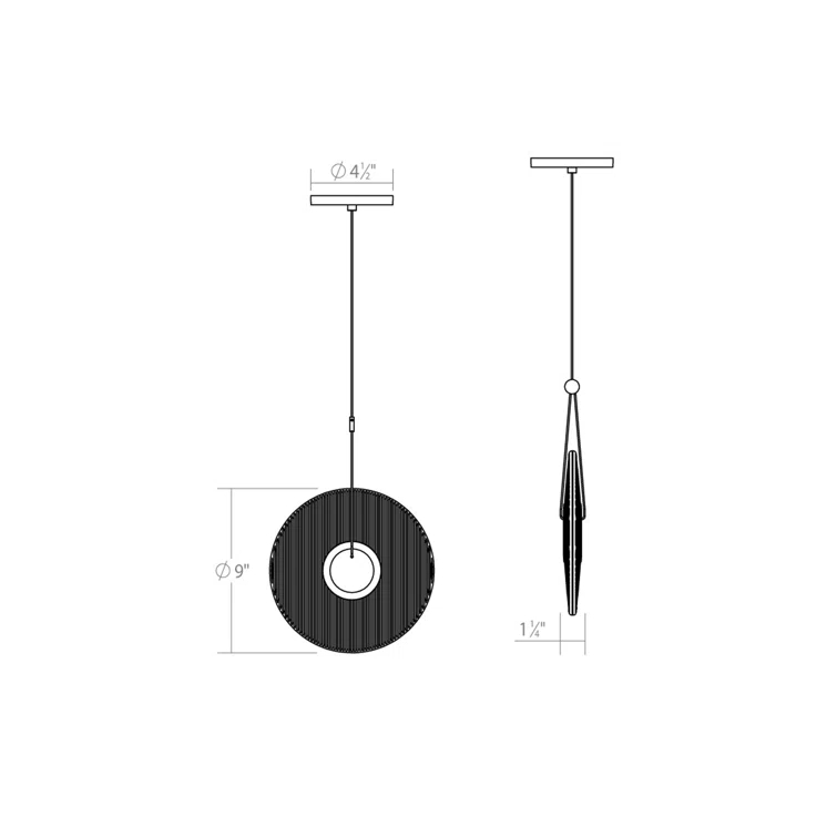 SONNEMAN Meclisse 1 - Light LED Single Pendant