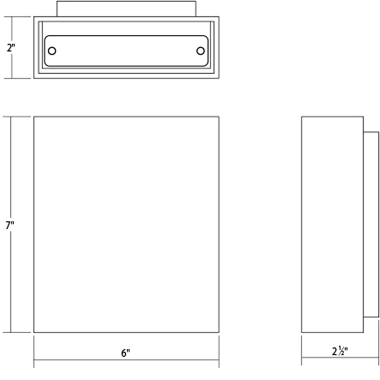 Inside-Out Aluminum LED Wall Light