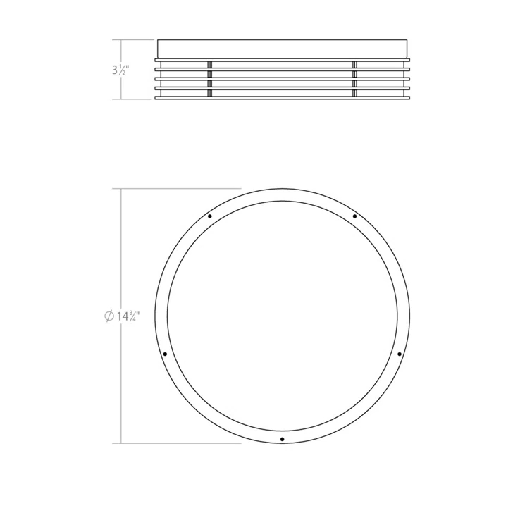 SONNEMAN Marue Acrylic LED Flush Mount