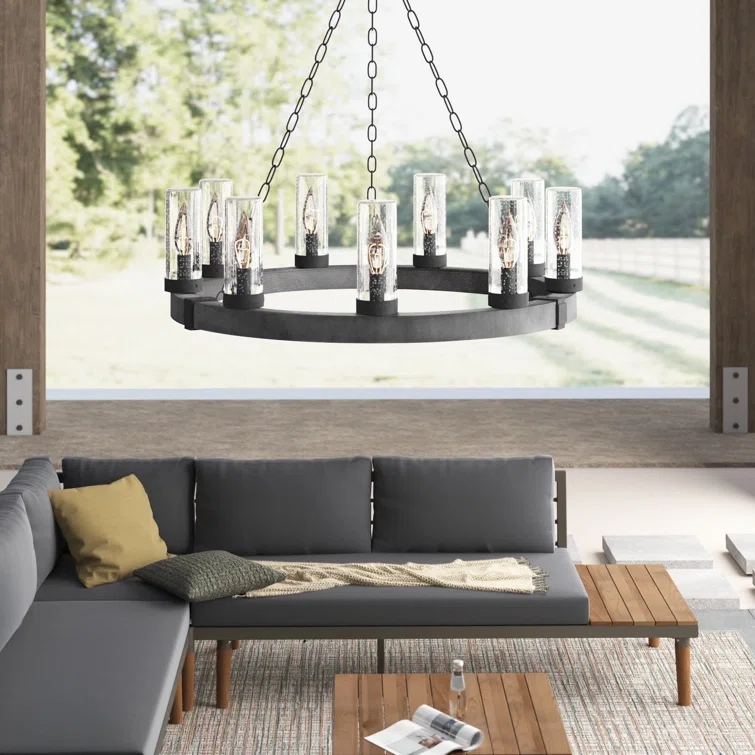 Sawyer 6 - Bulb 23.25" H Outdoor Chandelier
