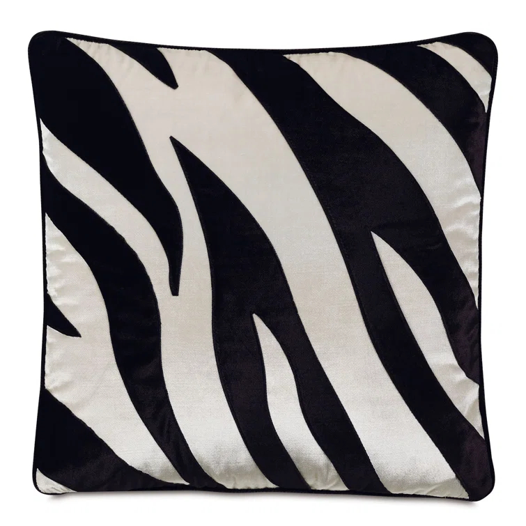 Holiday Traditional Animal Print Velvet Throw Pillow