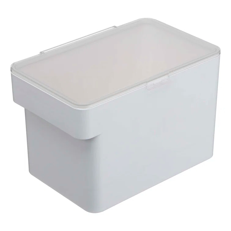 Yamazaki Home Airtight Pet Food Medium Storage Container With Transparent Lid, 1.6 gallons