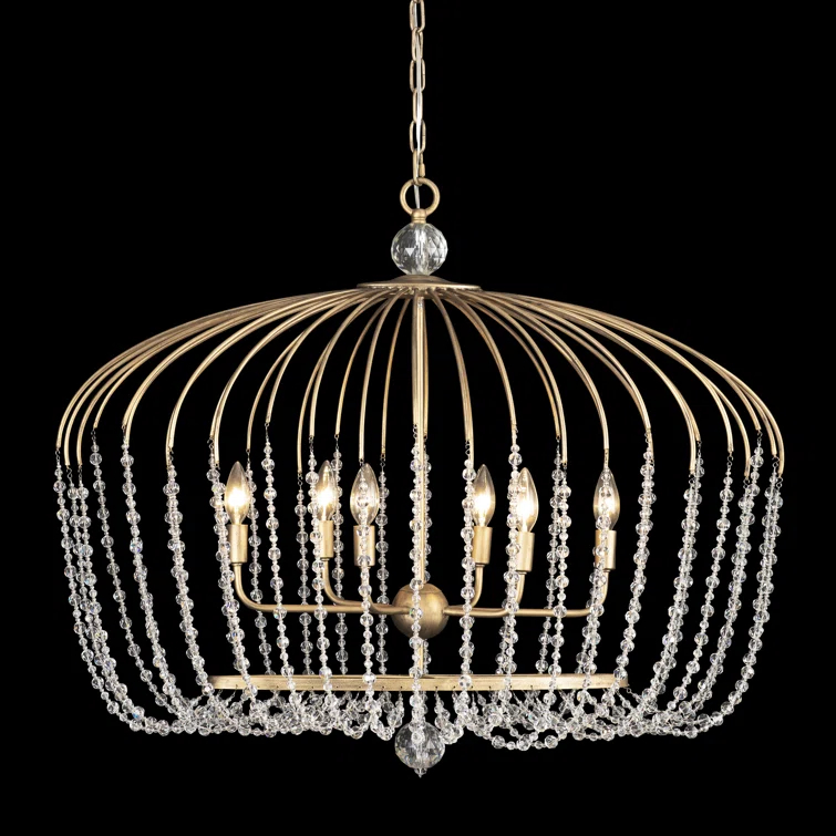 Voliere 6 - Light Havana Gold Unique/Statement Pendant