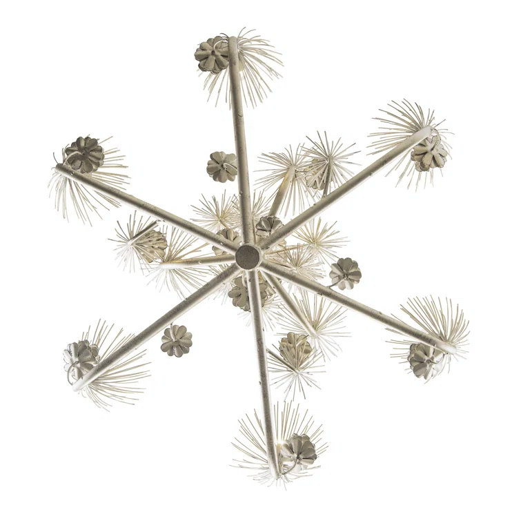 9 - Light Dimmable Tiered Chandelier