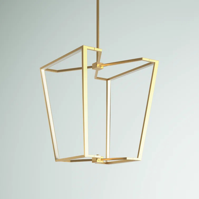 Skiba Dimmable LED Lantern Geometric Chandelier