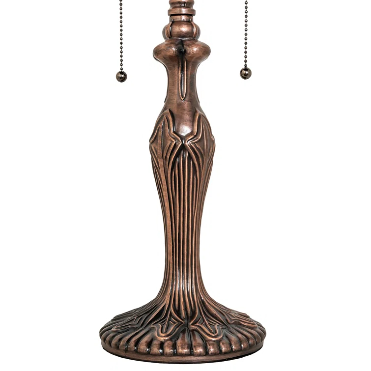Meyda Tiffany 81447 22.5" H Fleur-De-Lis Table Lamp - Green