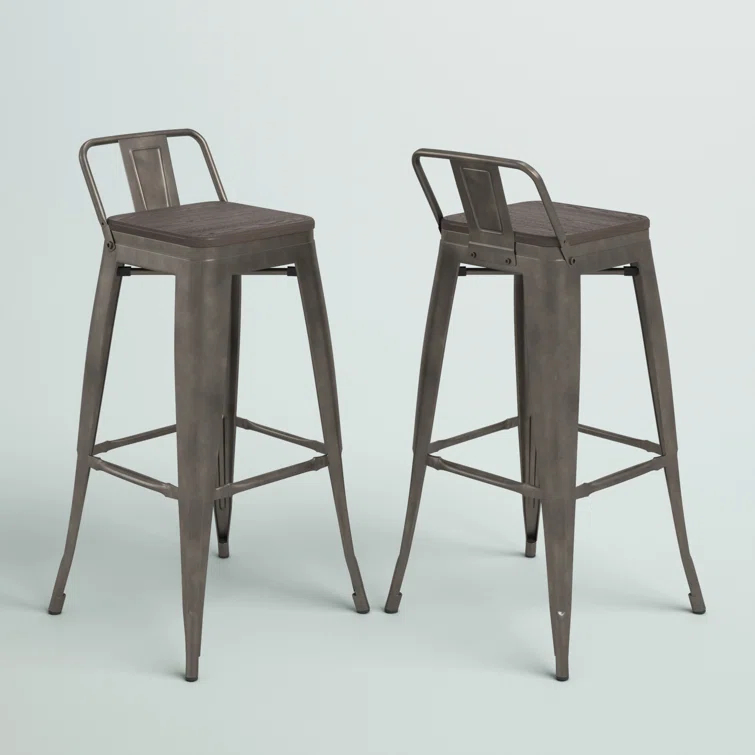 Counter Stool with Metal Frame