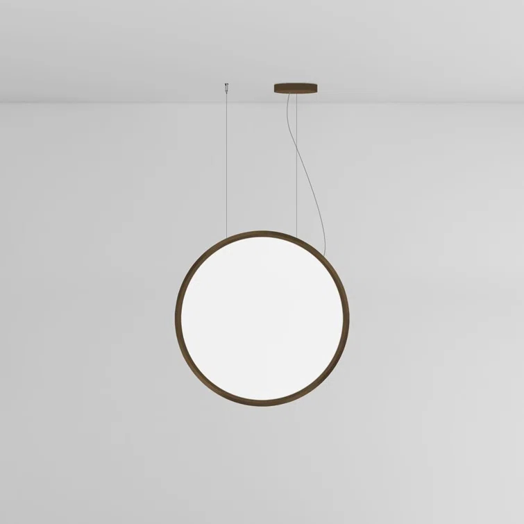 Bronze Aluminum LED Globe Pendant Light