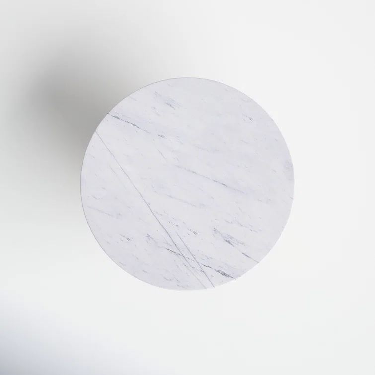 Ione 42'' Round Marble Dining Table