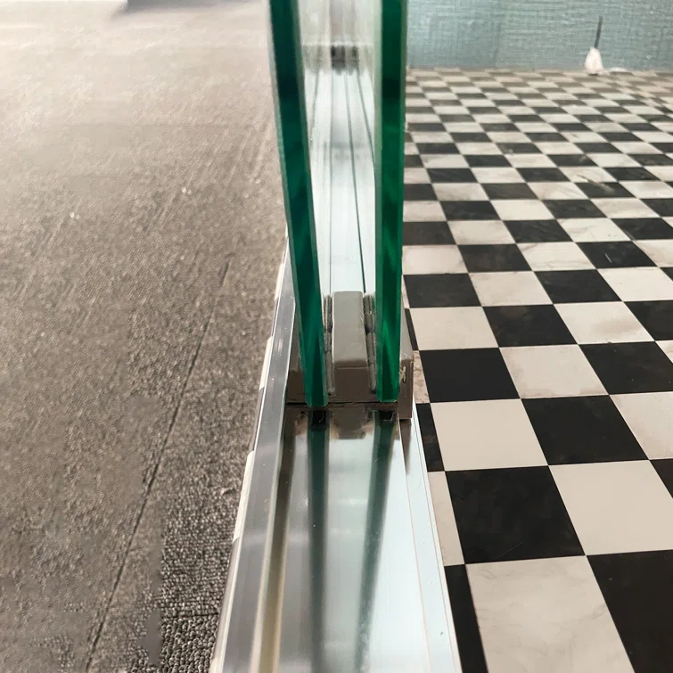 44" - 48" W 70" H Double Sliding Semi-Frameless Shower Door