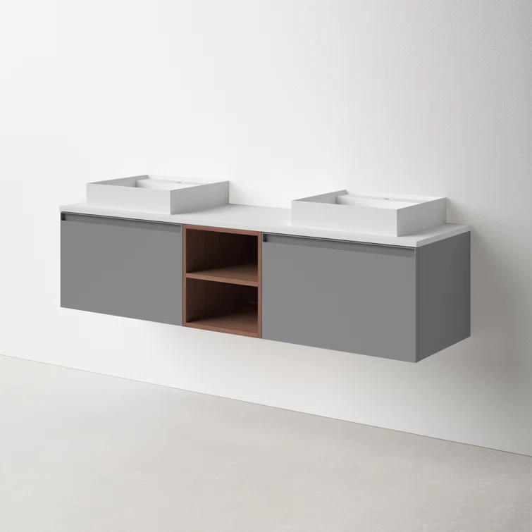 Shelley 72.05'' Double Bathroom Vanity