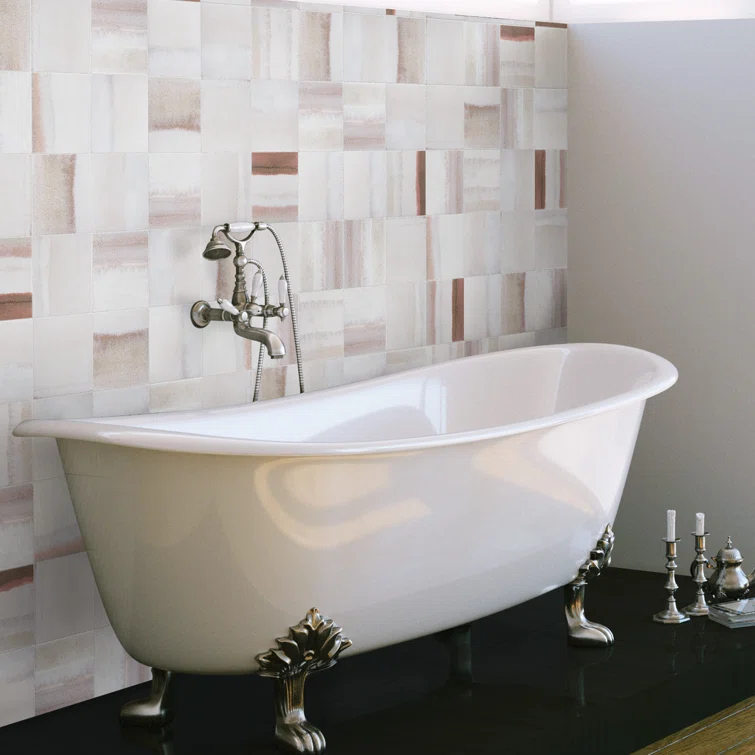 Matter Canvas 6" x 6" Porcelain Stone Look Floor and Wall Tile