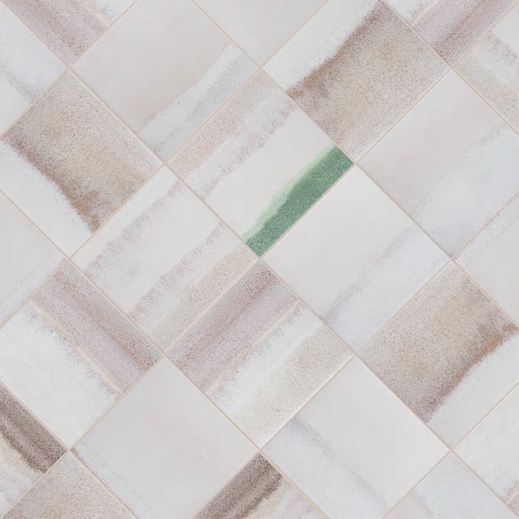 Matter Canvas 6" x 6" Porcelain Stone Look Floor and Wall Tile