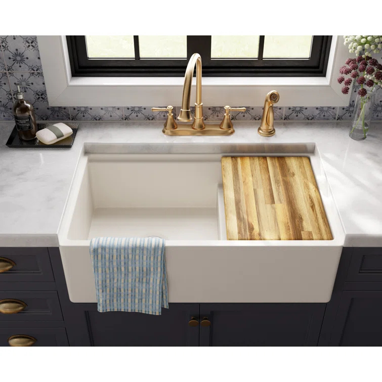 Cassidy Double Handle Kitchen Faucet with Side Spray