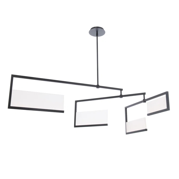 Quartet 4 - Light Black LED Kitchen Island Pendant