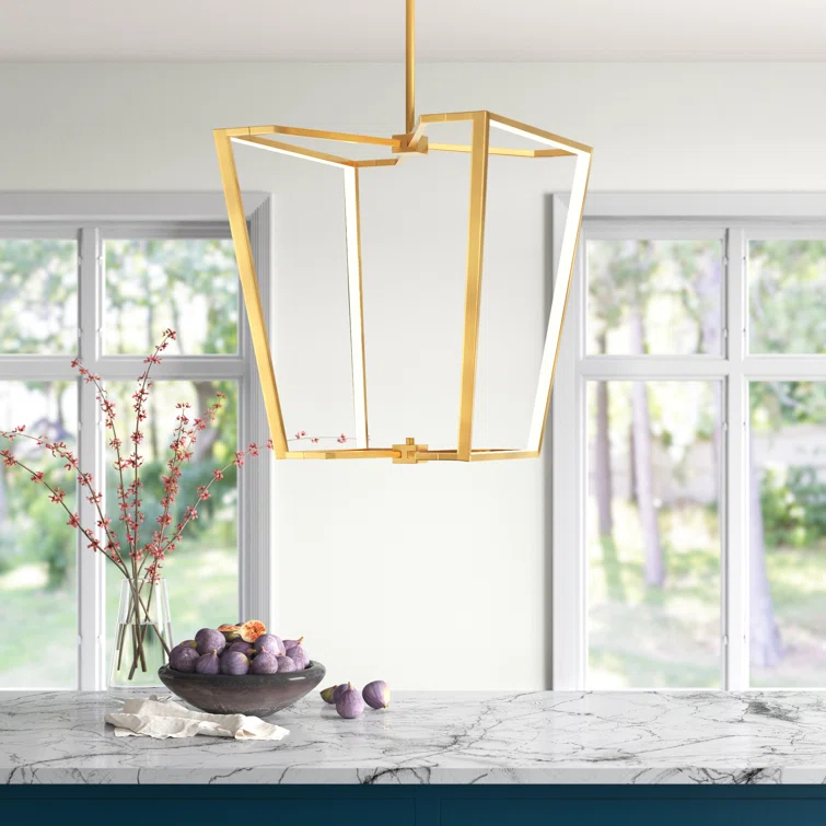 Skiba Dimmable LED Lantern Geometric Chandelier