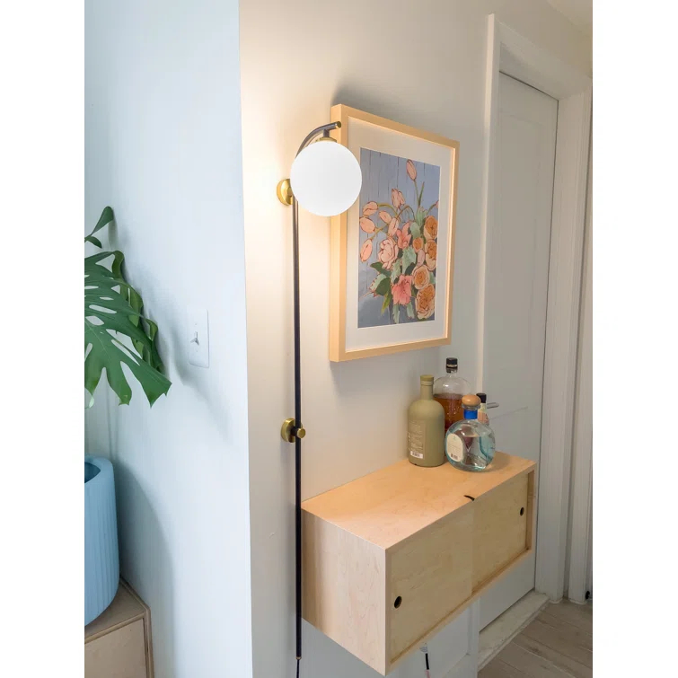 Mitzi Faye 1 - Light Sconce in  Aged Brass/Soft Black