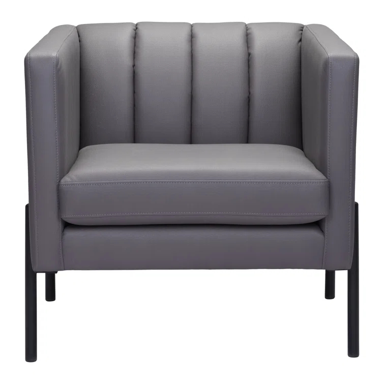 Faux Leather Armchair