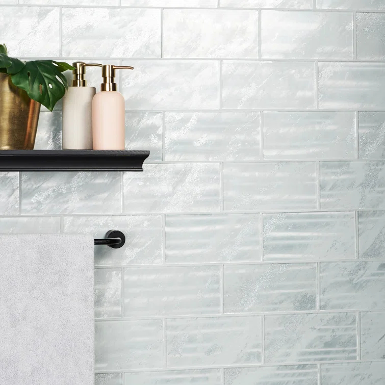 Bond Tile Wonder Glass 4.37 in. x 8.74 in. Polished Glass Wall Tile (5.3 Sq. Ft. / Case)