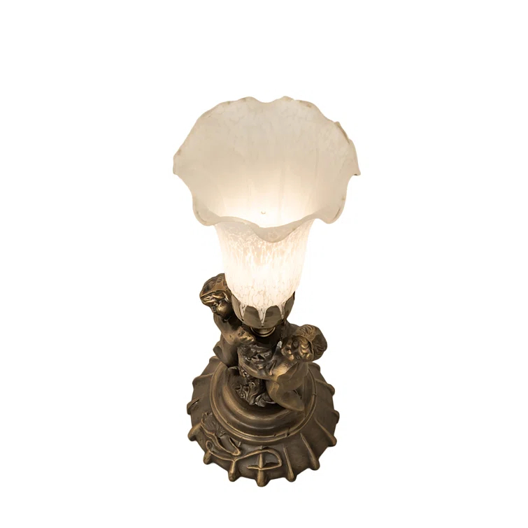 Meyda Tiffany - 11031 - One Light Mini Lamp - Twin Cherub - Antique Copper